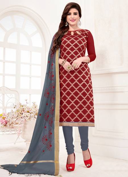 Maroon Colour Bindiya Rahul NX New Latest Ethnic Wear Jacquard Salwar Suit Collection 1001